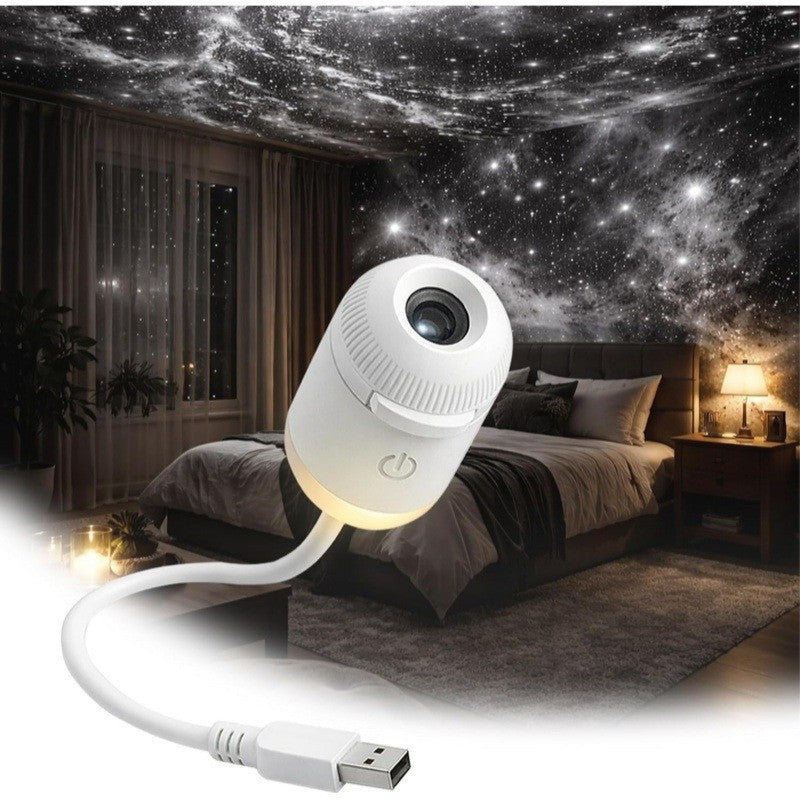 USB Starry Sky Projector Night Light – Galaxy Ambient Lamp for Bedroom, Nursery & Relaxing Mood Lighting