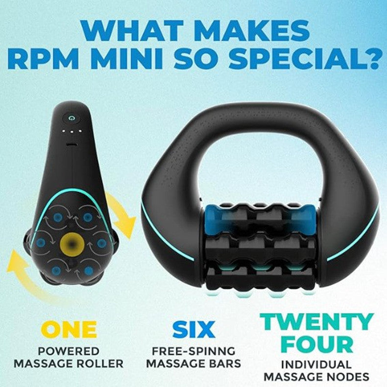 Rechargeable Deep Tissue Percussion Massager – 3-Speed Full Body Muscle Recovery & Fatigue Relief Roller