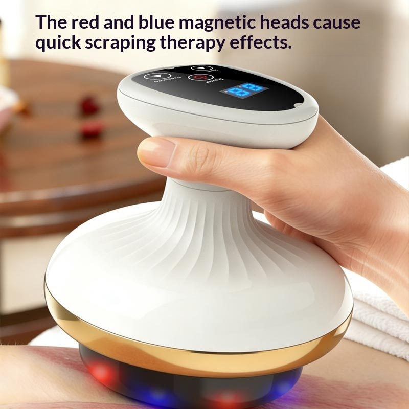 Electric Gua Sha Massager & Cupping Device – Heated Meridian Scraping Tool for Body, Abdomen & Muscle Relaxation